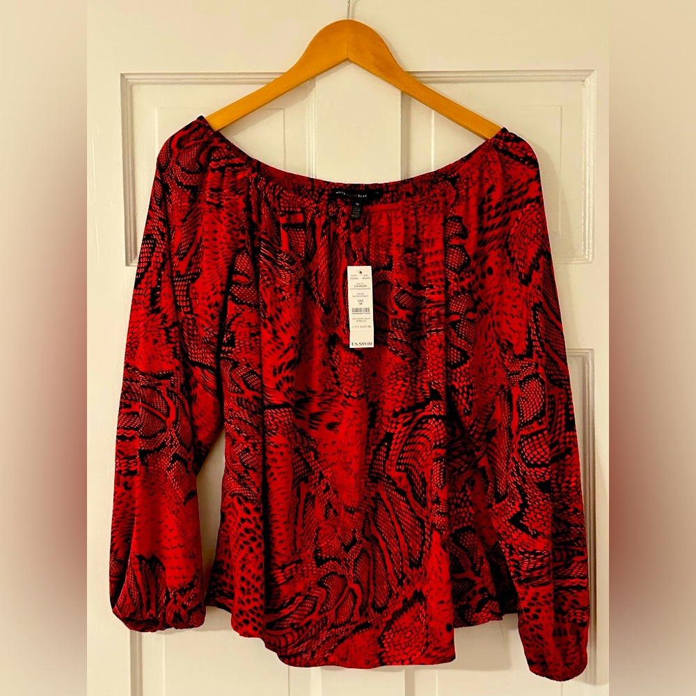 NWT White House Black Market Off-Shoulder Top